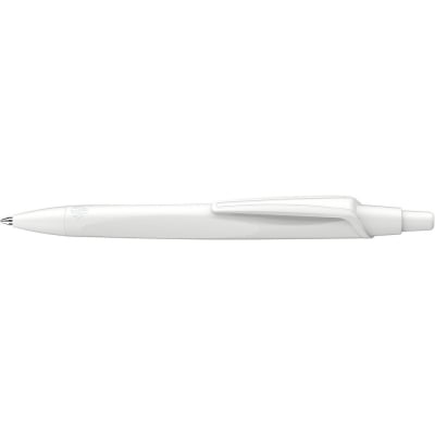 Химикалка Reco M, бяла, синьопишеща