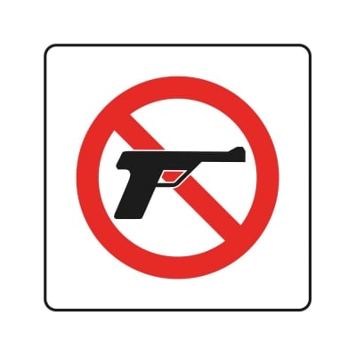Пиктограма Забрана за оръжие