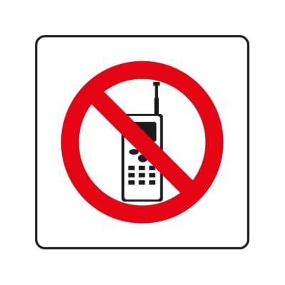 Пиктограма Забрана за мобилен телефон
