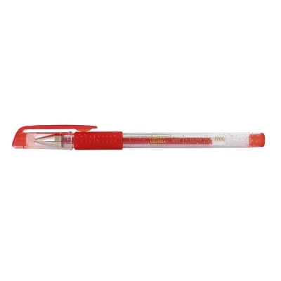 Гел химикалка 700GG глитер 0.7 мм, червена