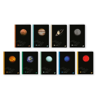 Тетрадка A4 UV Planets, 60+2 л.ред, 70 г/м2