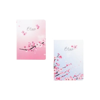 Бележник A6 мат Cherry Blossom, 40 цветни л. ред, шит с конец