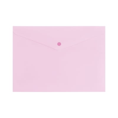 Папка с копче A4 335 x 233 мм, PP, Pastel розова