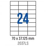 Етикети лепящи 24 бр., 70.0x37.125 мм, 100 л., A4