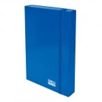 Кутия с ластик Single Color 250х350х50 мм синя, картон
