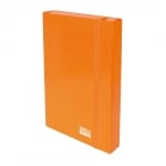 Кутия с ластик Single Color 250х350х50 мм оранж, картон