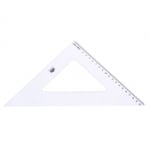 Триъгълник технически, прозр.пластмаса, 32 см, 45°